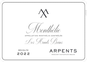 ARPENTS Monthelie Les Hauts Brins Blanc 2022 | 75cl
