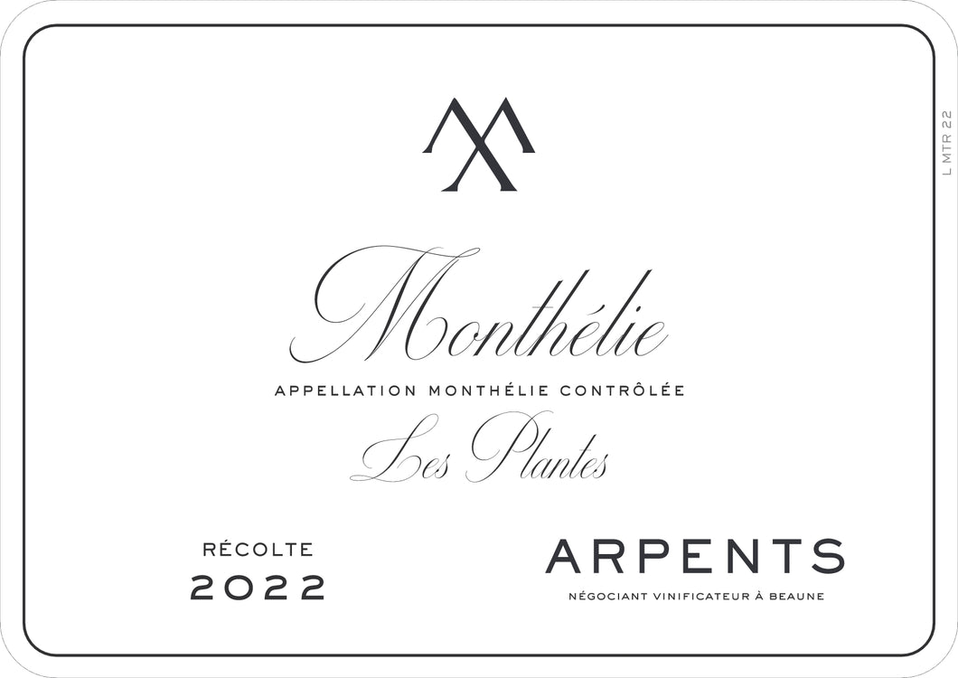 ARPENTS Monthelie Les Plantes Rouge 2022 | 75CL